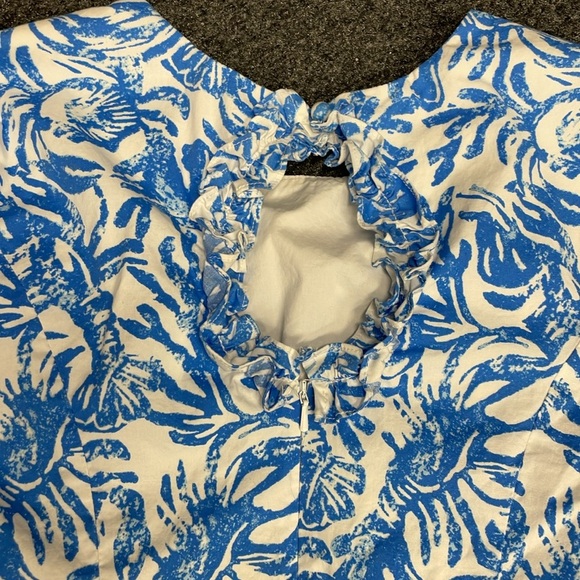 Lilly Pulitzer fiesta crab print dress mini Size 00 Womens Preppy Beach - Picture 7 of 7